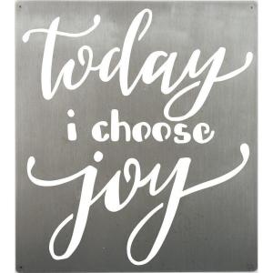 image:imagePrimitives by Kathy Metal Wall Sign Its a Good Day to Have a Good Day Precision Cut Metallic Wall Art 16 x 16Today I Choose Joy