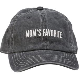 image:imagePrimitives by Kathy Moms Favorite Baseball Hat Stonewashed Black with Adjustable Metal Buckle