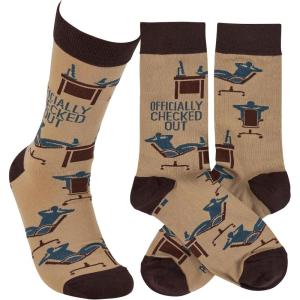 image:imagePrimitives by Kathy Officially Checked Out Socks One Size Unisex LOL Collection