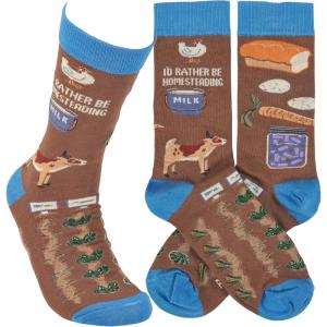 image:imagePrimitives by Kathy Rather Be Homesteading Socks One Size Unisex LOL Collection
