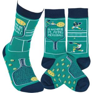 image:imagePrimitives by Kathy Rather Be Playing Pickleball Socks One Size Unisex LOL Collection