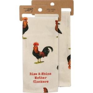 image:imagePrimitives by Kathy Rise amp Shine Mother Cluckers Decorative Kitchen Towel