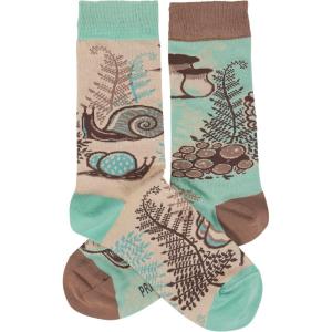 image:imagePrimitives by Kathy Snails amp Mushrooms Socks One Size Unisex LOL Collection