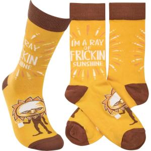 image:imagePrimitives by Kathy Socks  A Ray of Sunshine Socks One Size Unisex LOL Collection