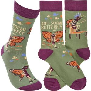 image:imagePrimitives by Kathy Socks  AntiSocial Butterfly One Size Unisex LOL Collection