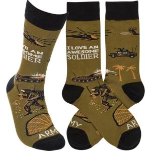 image:imagePrimitives by Kathy Socks  Awesome Soldier Unisex One Size