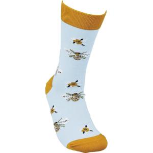 image:imagePrimitives by Kathy Socks  Bee Themed Colorful Socks Unisex One Size