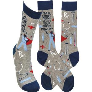 image:imagePrimitives by Kathy Socks  Im A Nurse Whats Your Super Power Unisex One Size LOL Collection