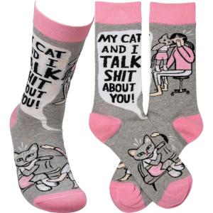 image:imagePrimitives by Kathy Socks  My Cat And I Talk Shit About You Unisex One Size