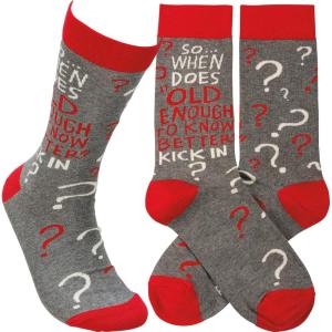 image:imagePrimitives by Kathy Socks  Old Enough To Know Better Unisex One Size LOL Collection