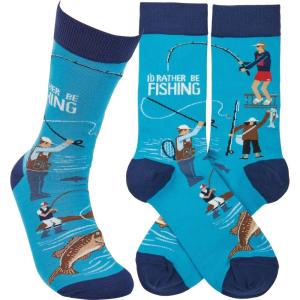 image:imagePrimitives by Kathy Socks  Rather Be Fishing One Size Unisex LOL Collection