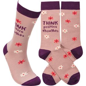 image:imagePrimitives by Kathy Socks  Think Positive Thoughts One Size Unisex LOL Collection