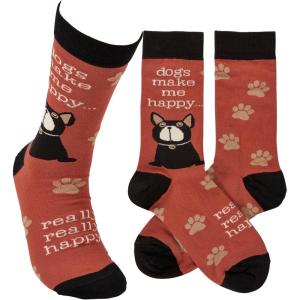 image:imagePrimitives by Kathy Socks Dogs Make Me Happy Socks Unisex One Size