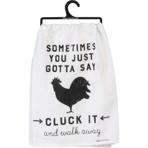 image:imagePrimitives by Kathy Sometimes You Just Gotta Say Cluck It and Walk Away Decorative Bath TowelMulticolor