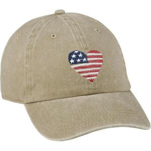 image:imagePrimitives by Kathy Standard Baseball CapI Love USA Tan