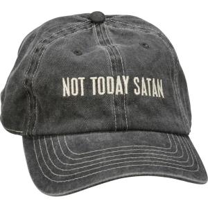 image:imagePrimitives by Kathy Standard Baseball CapNot Today Satan Black One Size