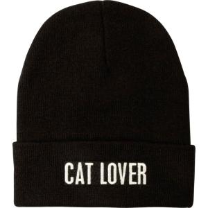 image:imagePrimitives by Kathy Standard BeanieCat Lover Black One Size Fits Most