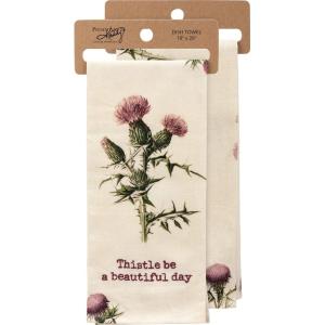 image:imagePrimitives by Kathy Thistle Be A Beautiful Day Kitchen Towel