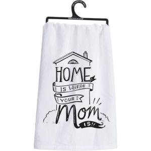 image:imagePrimitives by Kathy Women Tea Towel Cotton 28 x 28 NeutralHome is Where Your Mom is