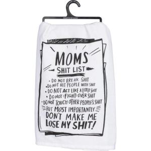 image:imagePrimitives by Kathy Women Tea Towel Cotton 28 x 28 NeutralMoms Shit List