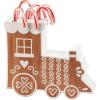 image:imagePrimitives by Kathy Gingerbread Train Sitter Holds 6 Candy Canes