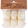 image:imagePrimitives by Kathy White Classic Skull Set Halloween Decorative Sculpture Set of 6