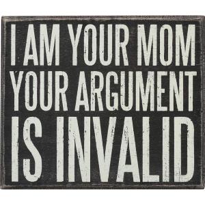 image:imagePrimitives by Kathy 21723 Box Sign 3 x 4 Call Your MomI Am Your Mom