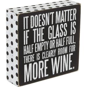image:imagePrimitives by Kathy 21723 Box Sign 3 x 4 Call Your MomMore Wine