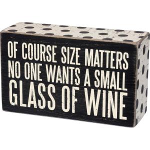 image:imagePrimitives by Kathy 21723 Box Sign 3 x 4 Call Your MomOf Course Size Matters