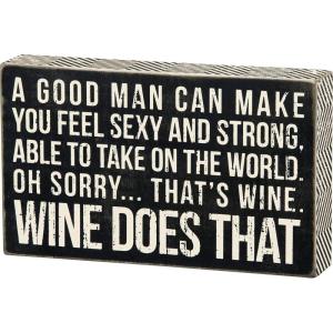 image:imagePrimitives by Kathy 21723 Box Sign 3 x 4 Call Your MomWine does that
