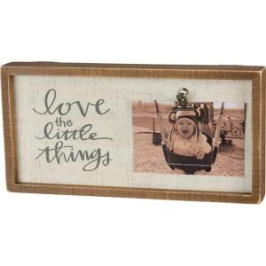 image:imagePrimitives by Kathy 38997 Inset Photo Holder Block 3 X 4 Love You MoreLove the Little Things