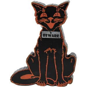 image:imagePrimitives by Kathy Beware Black Cat Halloween Home Dcor Chunky Sitter