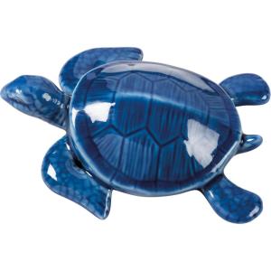 image:imagePrimitives by Kathy Ceramic Lg Blue Sea Turtle Figurine