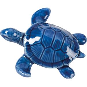 image:imagePrimitives by Kathy Ceramic Sm Blue Sea Turtle Figurine