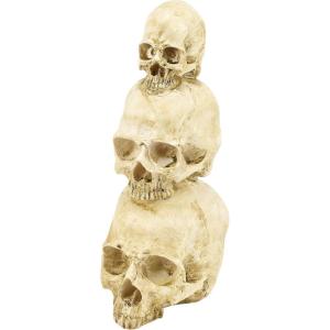 image:imagePrimitives by Kathy Figurine  Stacked Skulls Decorative Figurine from Our Halloween Collection displaying Skulls in decreasing Size Stacked on Each Other Distressed Detail for Aged Appearance