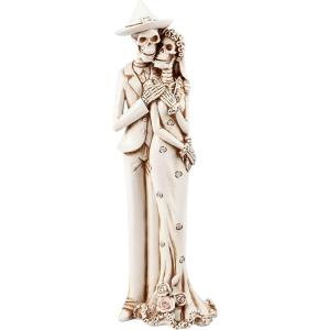 image:imagePrimitives by Kathy Halloween Seasonal Home Decor Accessory Skeleton Couple Figurine  Halloween Resin Decorative Item