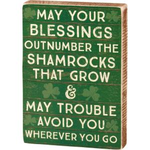 image:imagePrimitives by Kathy Home Dcor Block Sign  May Your Blessings