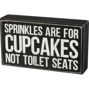 image:imagePrimitives by Kathy I Aim to Keep This Bathroom Clean Your Aim Will Help Home Dcor SignBlack WhiteSprinkles