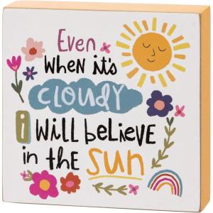 image:imagePrimitives by Kathy Inspirational Sign for Home Dcor Natural Wood Block Sign Vibrant Hand Illustrated Design 4 by 4 Inches Designed for Wall or Tabletop Display