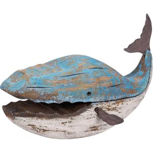 image:imagePrimitives by Kathy Large Blue Whale Home Dcor SitterBlue