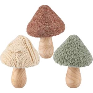 image:imagePrimitives by Kathy Sitter Set  Knitted Mushrooms