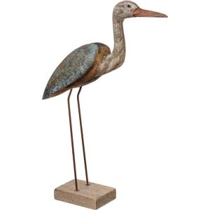 image:imagePrimitives by Kathy Wooden Sand Crane Home Dcor Figurine 1525 Inch