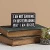 image:imagePrimitives by Kathy 20515 Classic Box Sign 5 x 3Inches Not Arguing