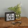 image:imagePrimitives by Kathy 22200 Classic Box Sign 4 x 35Inches Conquer The World