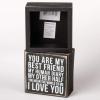 image:imagePrimitives by Kathy 35169 Box Sign 35 x 35 My Other Half  Black
