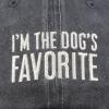 image:imagePrimitives by Kathy Baseball Cap I Am The Dogs Favorite Stonewashed Black with Adjustable Metal Buckle