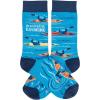 image:imagePrimitives by Kathy Novelty Socks  Rather Be Kayaking One Size Unisex LOL Collection