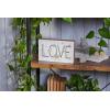 image:imagePrimitives by Kathy Wooden Block Sign 10 x 6inch Love Grows Here handpainted floral design in watercolor style  Anniversary Wedding or Valentines Day gift  Tabletop Wall or Shelf home decor