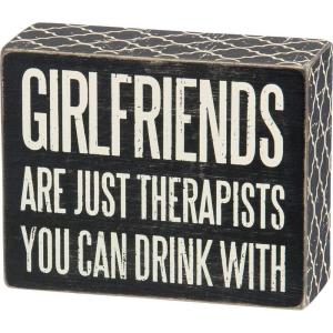 image:imagePrimitives by Kathy 25170 Classic Box Sign Girlfriends