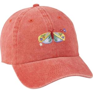 image:imagePrimitives by Kathy Baseball CapButterfly Pigment Dyed Washed Orange